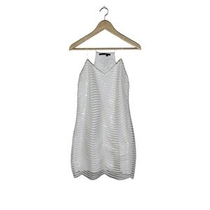 Jay Godfrey Parsons Sequin Overlay Lace Dress‎